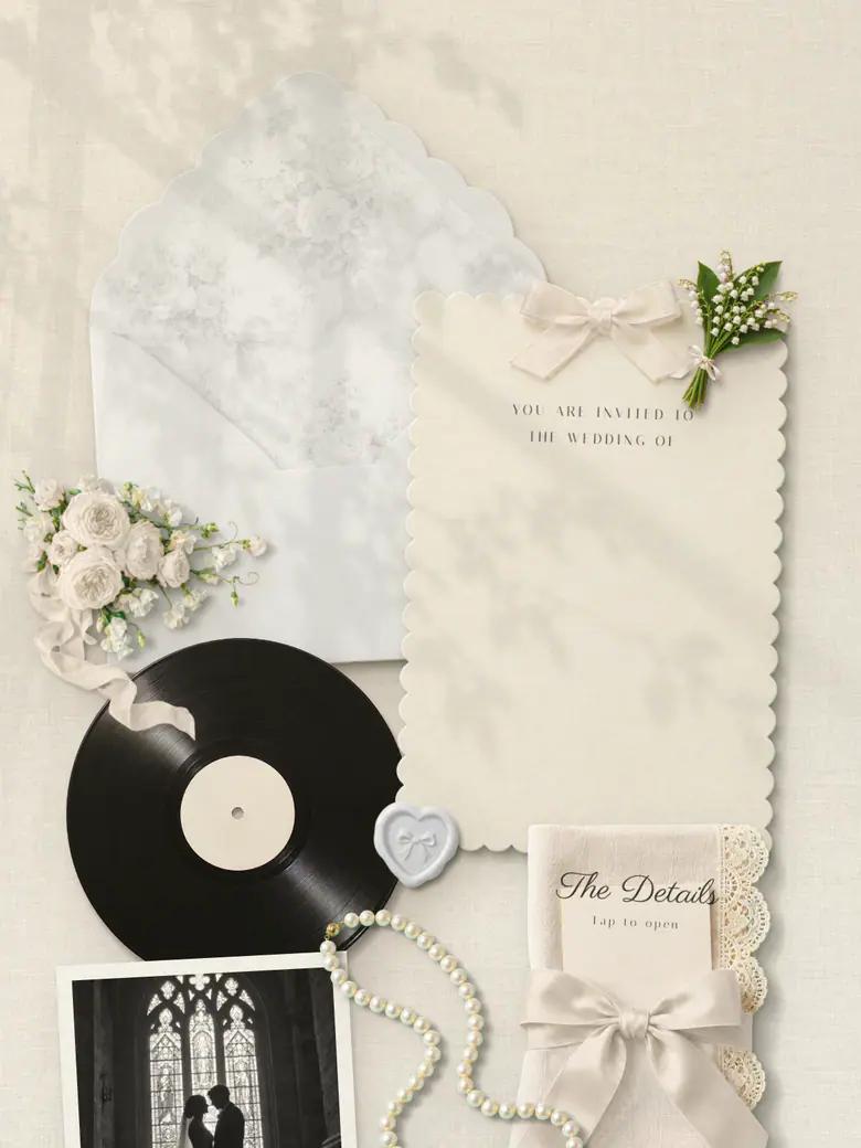 Pearl — Ivory & Pearl invitation
